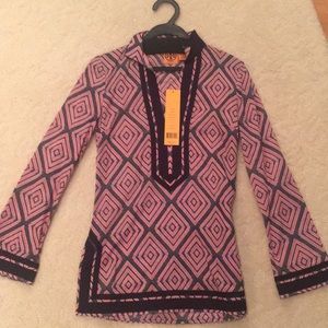 Tory Burch patterned tunic! Size 2 NWT